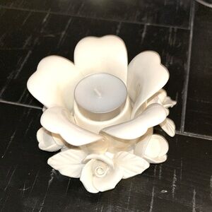 Bowring ceramic floral votive holder